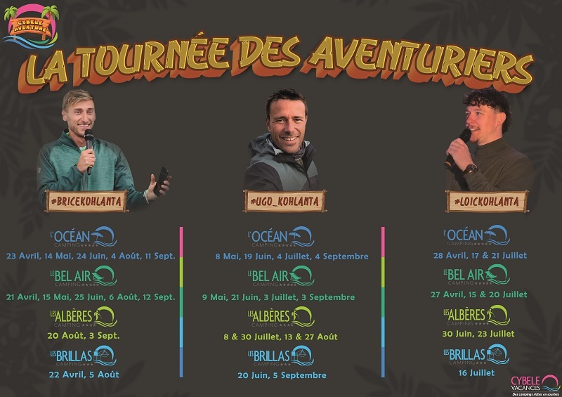 Evènements 2026 Campings Cybèle Vacances