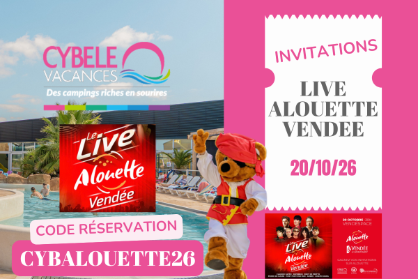INVITATIONS LIVE ALOUETTE AVEC CYBELE VACANCES